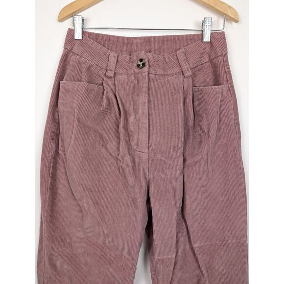 Amazon Basics WOMEN’S Medium corduroy straight pants blush pink casual - Picture 2 of 5